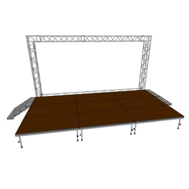 Aluminum stage backdrop truss system