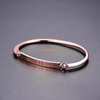 Wholesale Men Women Copper Jewelry Custom Bar Silver Metal Blank Gold Plated Engraved Bangle Bracelet