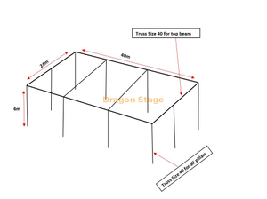 Custom Lighting Aluminum Portable Square Lighting Truss Qatar for Large Events