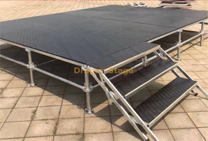 Outdoor Event Steel Layer Stage Platform Movable Scaffolding Layer Truss Stage for Large Concert 80x40ft (24.4x12.2m)