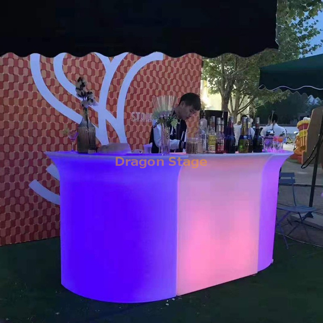 Outdoor Ambient Lighting, Easy Charging, Remote Control,16 RGB Colors,UV Resistant LED Table Desk Reception