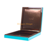 KSA Jeddah season Luxury Custom Logo Blue Wood Lacquer Date Packing Boxes For Ramadan