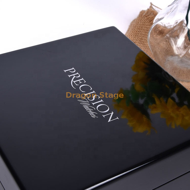 Wooden Box Packaging factory cus Premium Custom Logo Glossy Wood Watch Packaging Box