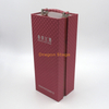 Custom Wooden Wine Whiskey Packaging Leather Box For 1 Bottles Wine Storage Box With Handle