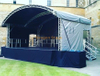 Tour Event Performance Use Aluminum Curved Roof Stage with Stairs 8x4x4m