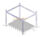 Aluminum Small Outdoor Concert Booth Event Truss 7x7x3.5m