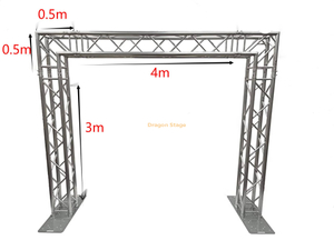 Aluminum Custom Match Pigot Truss Plates 4x3m