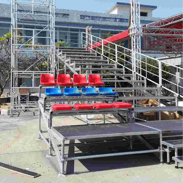 Outdoor Bleacher Metal Grandstand Temporary Grand Grandstand Outdoor Demountable Scaffolding Bleacher