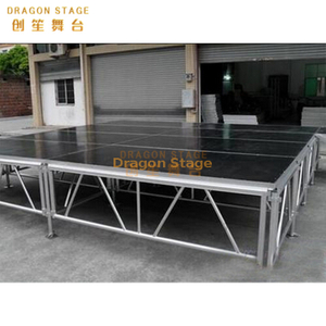 Aluminum Small Modern Square Church Stage Modular 10x4m 2m High 2 Stage Stairs 