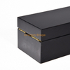 Black Piano Lacquer Custom Luxury wooden Perfume Bottle Box Packaging Gift Boxes With Key Lock