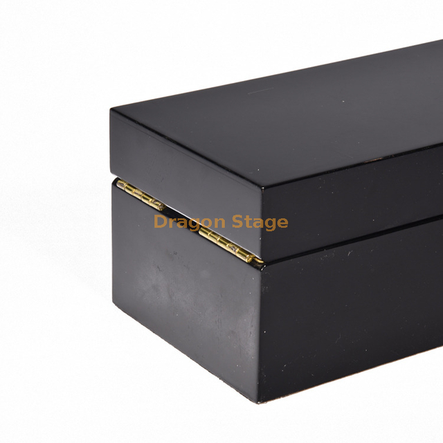 Black Piano Lacquer Custom Luxury wooden Perfume Bottle Box Packaging Gift Boxes With Key Lock