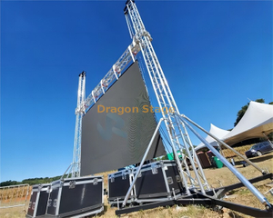  Aluminum Support Truss Aluminum Goal Post Wall Truss System for Led Screen Displays 7.5x7.5m （25x25ft）
