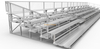 Outdoor Stadium Seats Aluminum Bleachers 100 Person