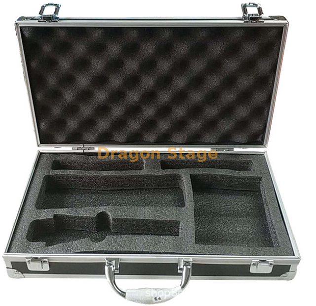 Wooden Tool Carry Transport Black Aluminum Flight Case for Party