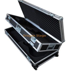 Portable Plywood Party Double Guitar Flight Case with Custom Foam