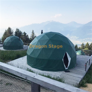 High Quality Outdoor Green Dome Tent for Glamping Travel