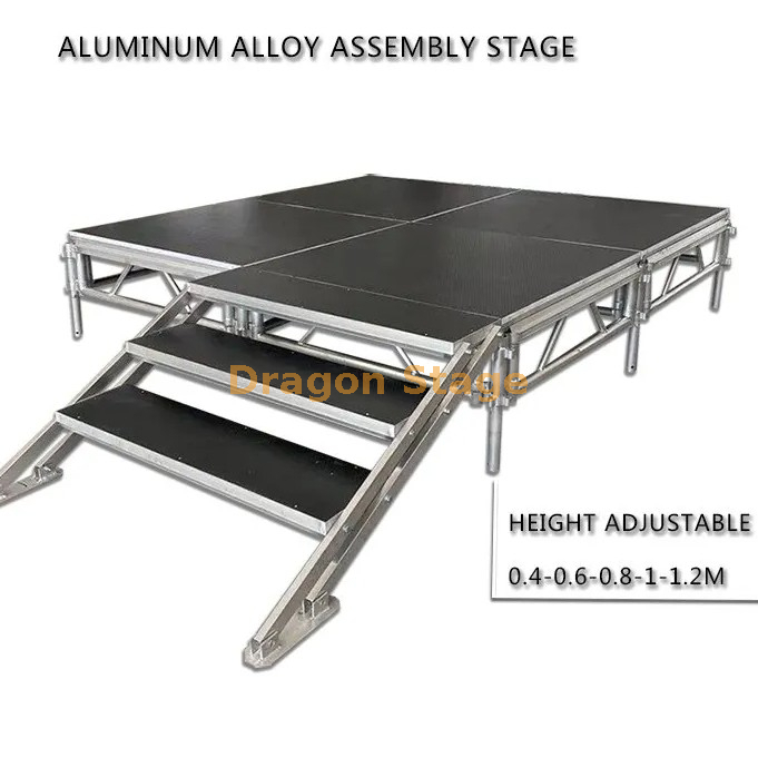 4X4FT Portable Modular Platform Aluminum 4.88x1.22m