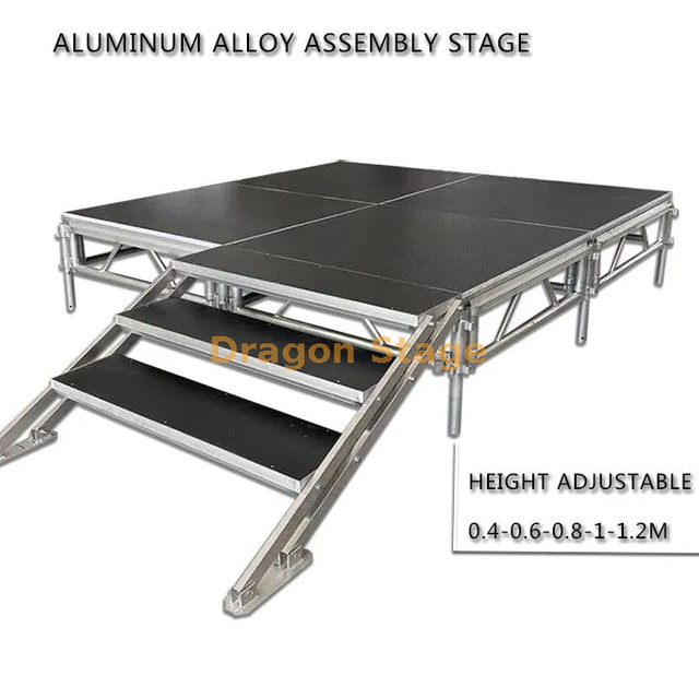 4X4FT Portable Modular Platform Aluminum 4.88x1.22m