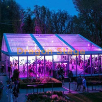 Large outdoor ceremony party tent for weddings, banquets, and public gatherings