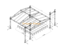 Aluminum Concert Aluminum Light Sound Truss 12x10x11m