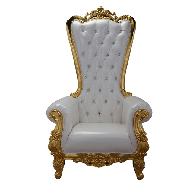 Wholesale of Wooden Groom Chair, Bride Chair, Image Queen Chair, Classical Princess Chair, Hotel Clubhouse High Back Chair by Manufacturer