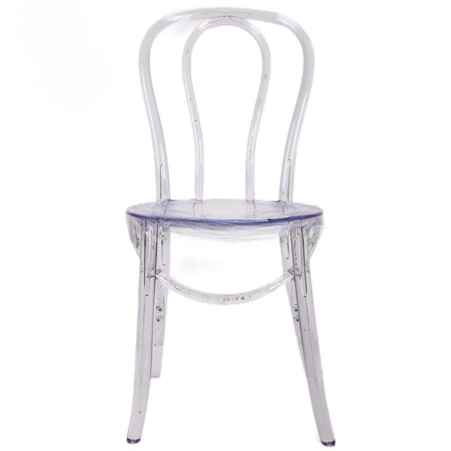 Manufacturer's direct supply of acrylic transparent crystal backrest chairs, wedding props, crystal chairs, hotel PC restaurant dining chairs