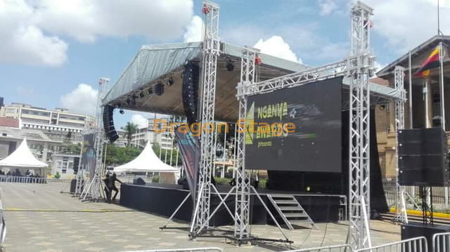 Outdoor Roof Events Portable Stages 10x5x5m