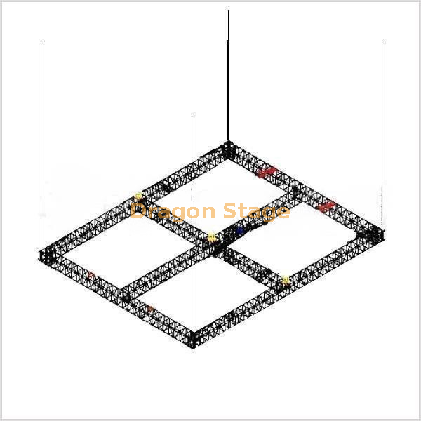 Aluminum Suspended Lighting Truss for Studio 6x9m