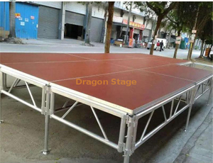 Aluminum Portable Mobile Stage Podium Platform Deck 21.96x10.98m