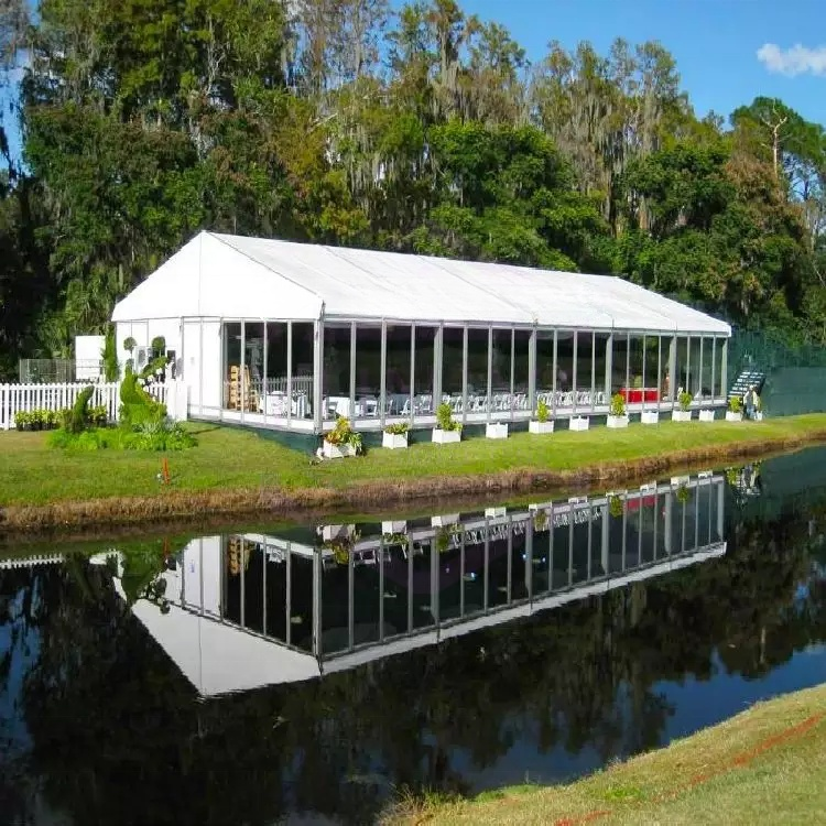 Wedding Party Tent with Glass Wall