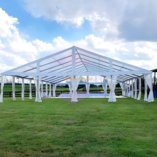 Clear 10*20m 20*50m 50*100m Aluminum Frame PVC Covering Marquee Tent for Wedding Party