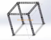 5x5x5m Aluminum Exhibition Booth Truss System