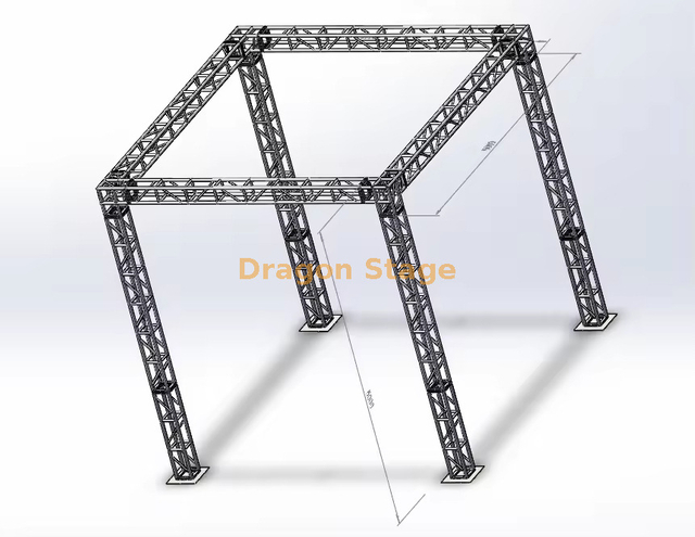 5x5x5m Aluminum Exhibition Booth Truss System