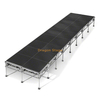 32' x 8' Modular Aluminum Mobile Stage System - Height Adjustable (0.4m - 2m)