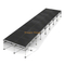 32' x 8' Modular Aluminum Mobile Stage System - Height Adjustable (0.4m - 2m)