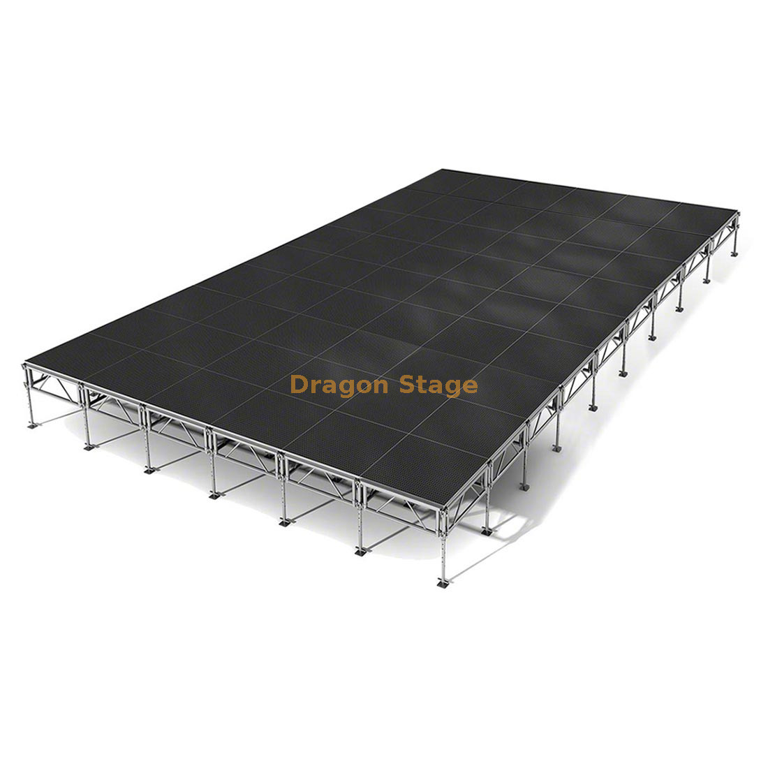 Custom Portable Adjustable Outdoor Stage Platform 10.98x7.32m Height 1.2-2m