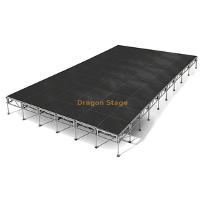 Custom Portable Adjustable Outdoor Stage Platform 10.98x7.32m Height 1.2-2m