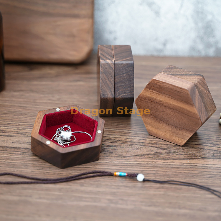 Gift Packaging Walnut Wooden Jewelry Box (3)