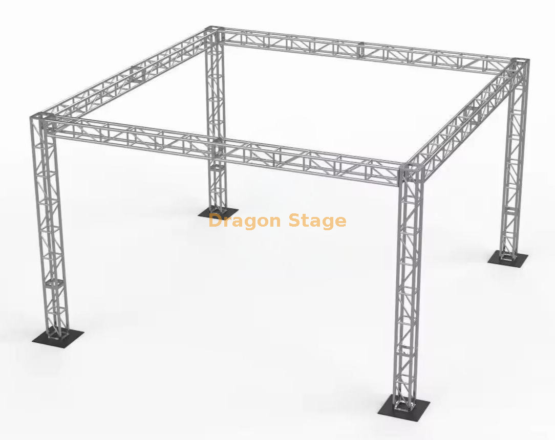 6x6x4m Heavy Duty Aluminum Stage Lighting Truss System - 4m Height Modular Event Box Truss