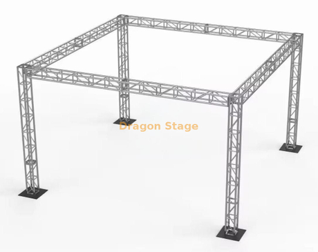 6x6x4m Heavy Duty Aluminum Stage Lighting Truss System - 4m Height Modular Event Box Truss