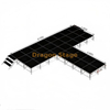 9.76x8.54m Professional T-Shape Aluminum Concert Stage | Adjustable 0.4m–0.8m Modular Runway System