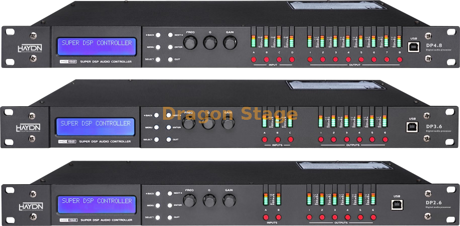 Digital Speaker Processor | Professional DSP Loudspeaker Management System 2×4, 2×6, 3×6 & 4×8