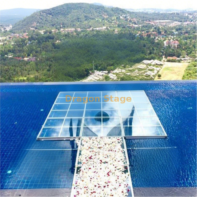 Plexiglass Pool Cover Dance Floor Stage 11pieces
