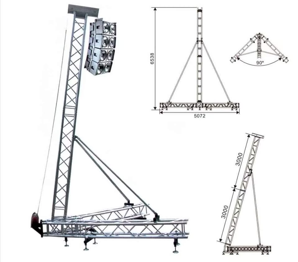 6m speaker tower