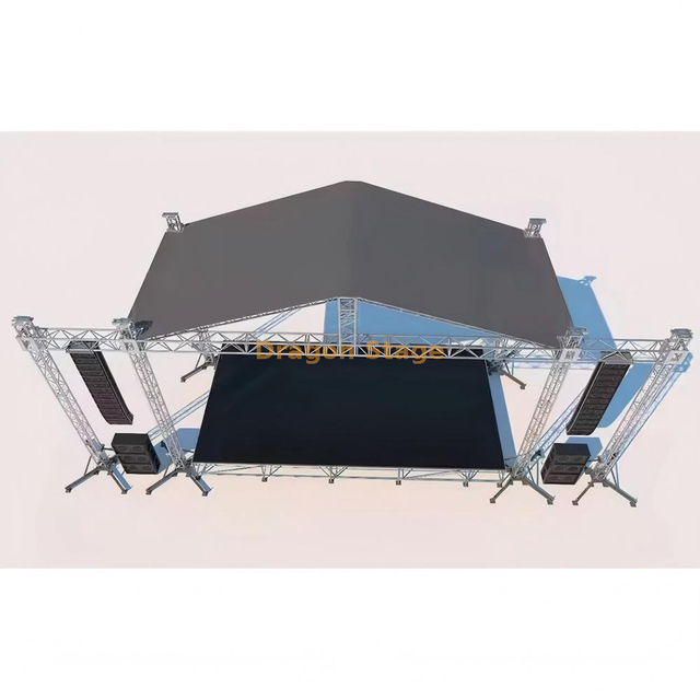 Square Runway Outdoor Lighting Truss System 6x5x6m 2wings Width 1.5m