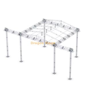 Aluminum Custom Concert Used Stage Truss 12x10x8m 2wings Each 4m