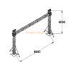 9x6m Aluminum Bolt Truss Gantry System with Twin Support Towers and Outrigger Bracing for Events