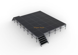 Custom Single Portable Simple Church Stage Designs 7.32x6.1m Height 0.6-1m