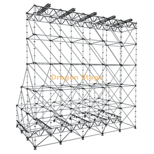 Screen Tower 10x6x10m Modular Ringlock LED Screen Support Tower for Concerts
