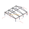 24x24m Large Square Peak Roof Truss System (6m Height, Aluminum Spigot Truss)